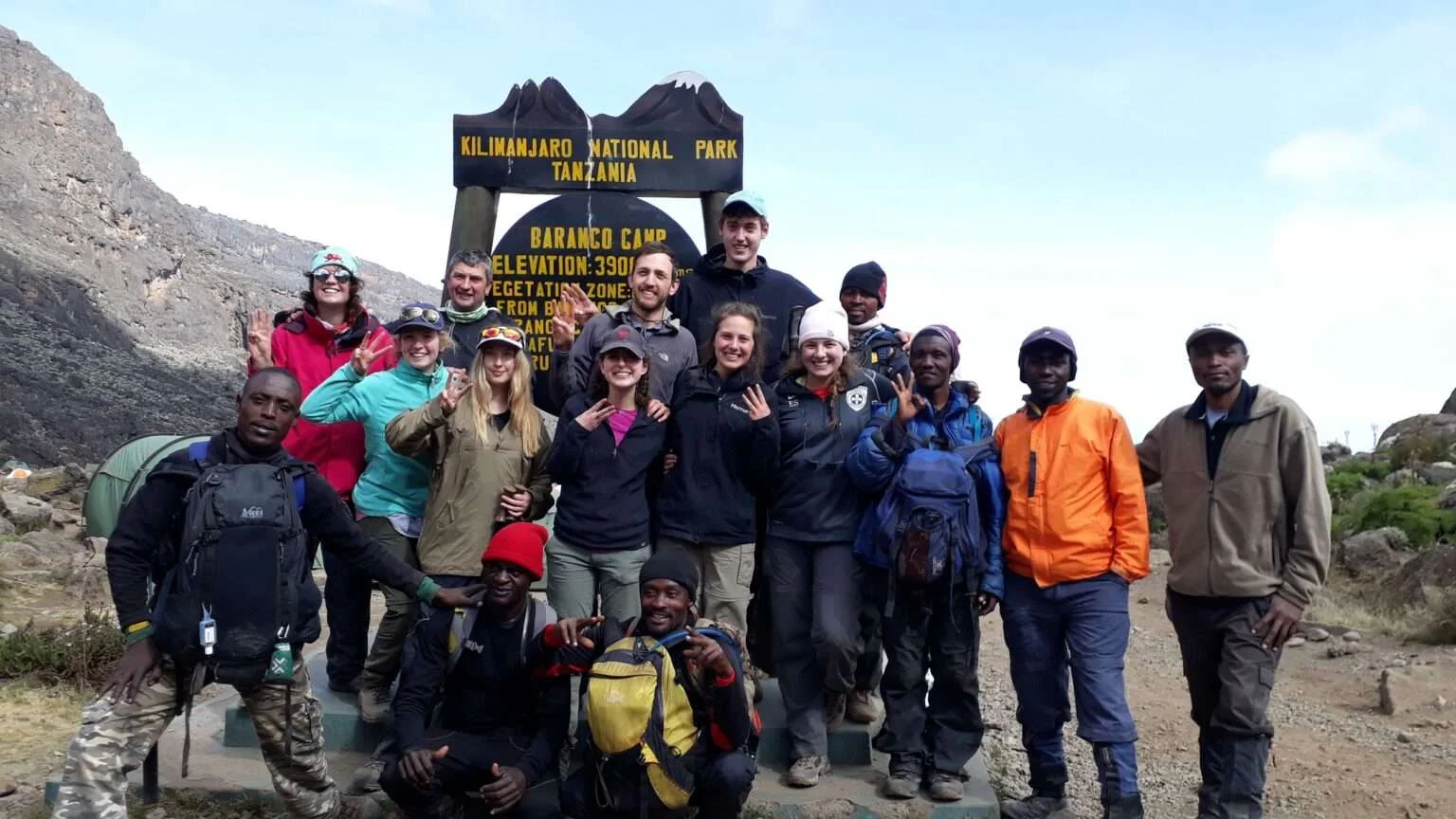 Umbwe Cave Camp to Barranco Camp